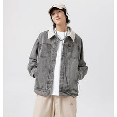 Unisex Jacket Overalls Men and Women Couple Denim Clothes Jacket