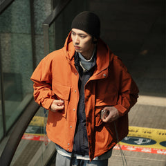 Unisex Jacket Hooded Hooded Jacket Male Spring and Autumn Coat