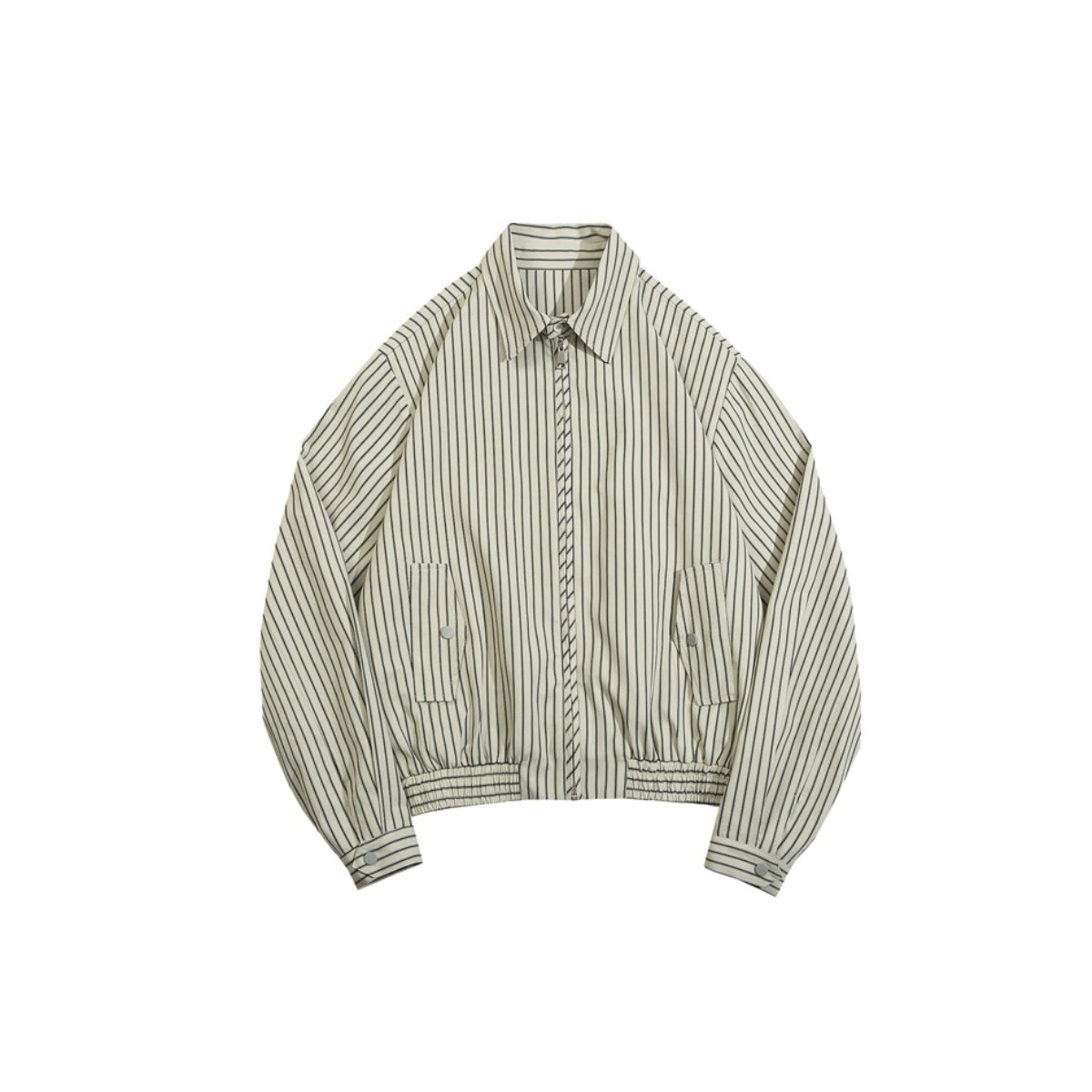 Unisex Jacket Autumn Vintage Stripe Jacket Loose Overalls
