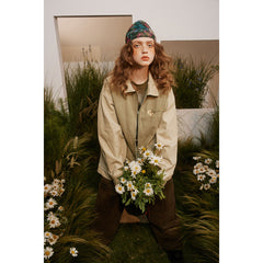 Unisex Jacket Autumn Vintage Jacket Men and Women Couple Jacket