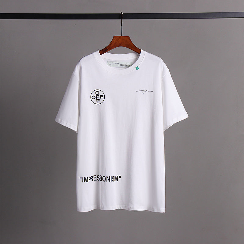 OFF White t shirt OW Arrow Tape Streetwear