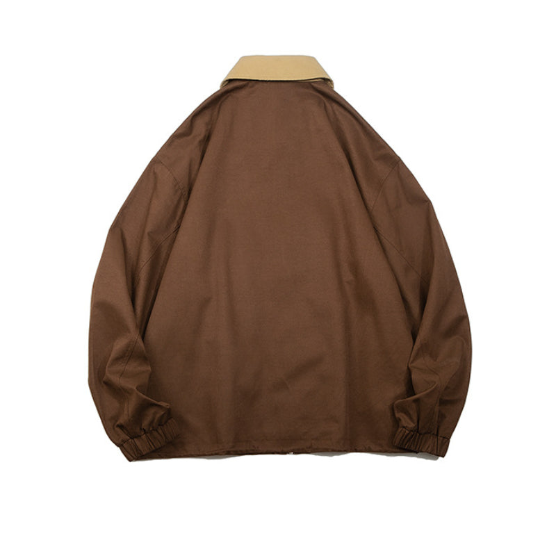 Unisex Jacket Vintage Safari Jacket Jacket Lapel Tooling Jacket Profile Baggy Coat