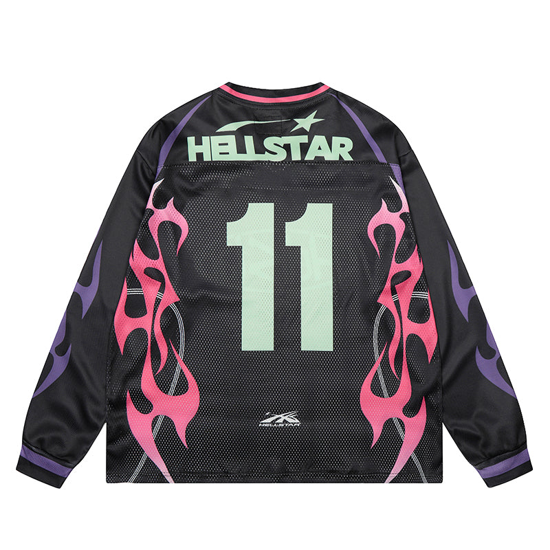 Hellstar Long Sleeve Shirts Hip-hop loose oversize