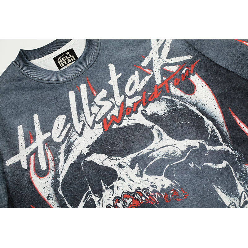 Hellstar Long Sleeve Shirts Hip-hop loose oversize