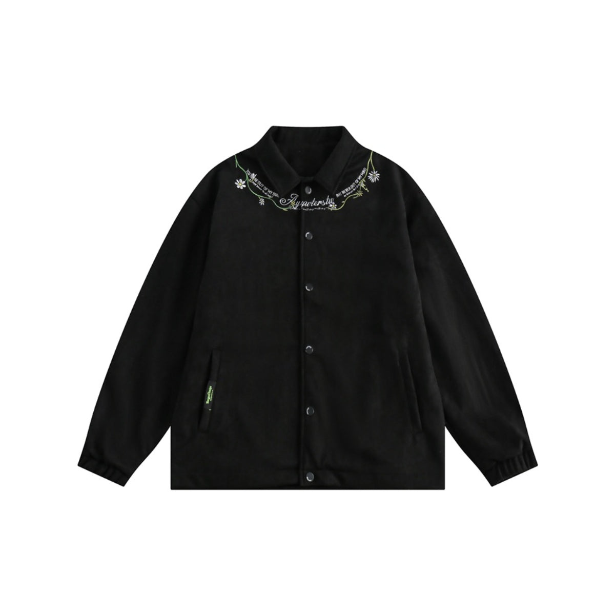Unisex Jacket Vintage Floral Embroidered Casual Jacket