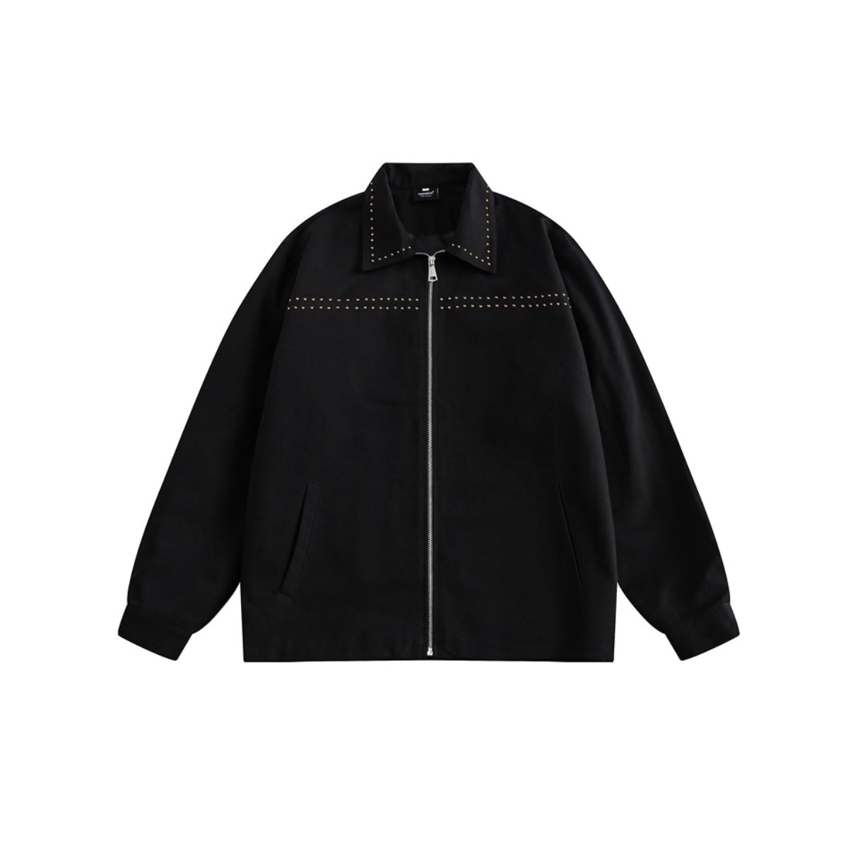Unisex Jacket Rivet Vintage Overalls Jacket Coat