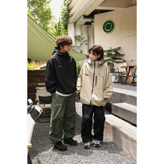 Unisex Jacket Shell Jacket Wind-Resist Tool Wind Hooded Jacket