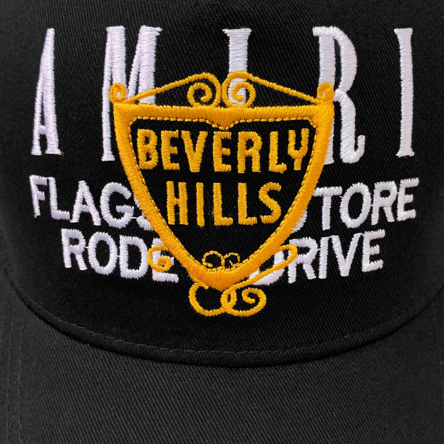 Amiri Hat Peaked Cap Sunshade Beach Casual Hat Adjustable Metal Lock Baseball Cap