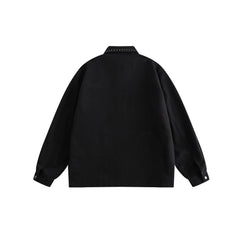 Unisex Jacket Rivet Vintage Overalls Jacket Coat