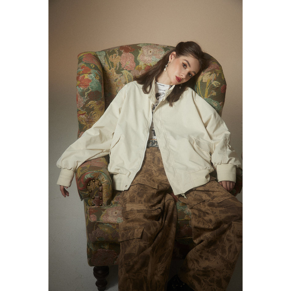 Unisex Jacket Spring and Autumn Retro Reversible Jacket Men's and Women's Loose Lapel Plaid Jacket