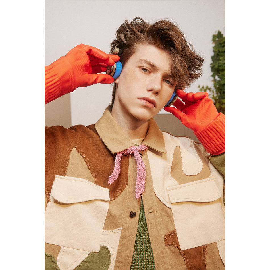 Unisex Jacket Retro Spring and Autumn Coat Loose Camouflage Jacket