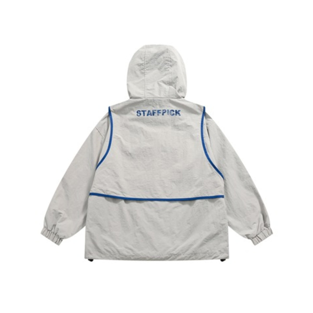 Unisex Jacket Stand Collar Jacket Detachable Two-Piece Retro Sports Jacket
