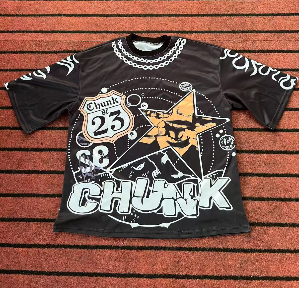 Street T Shirts Washed Old Oversize Hip Hop Skateboard Anime Print Short Sleeve