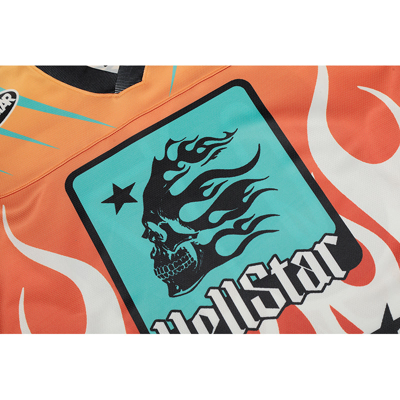 Hellstar Long Sleeve Shirts Hip-hop loose oversize