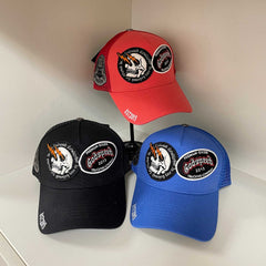 Godspeed hat caps Skull letter embroidered baseball cap Bent brim hat Men's and women's peaked