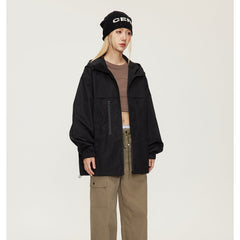 Unisex Jacket Autumn Coat Shell Jacket Hooded Hooded Jacket