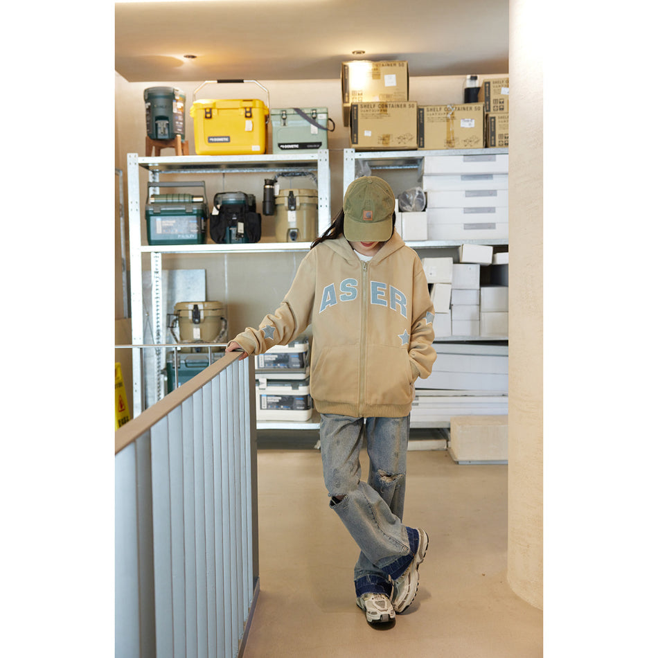 Unisex Jacket Vintage Casual Jacket Men's and Women's Hoodie Spring and Autumn Coat