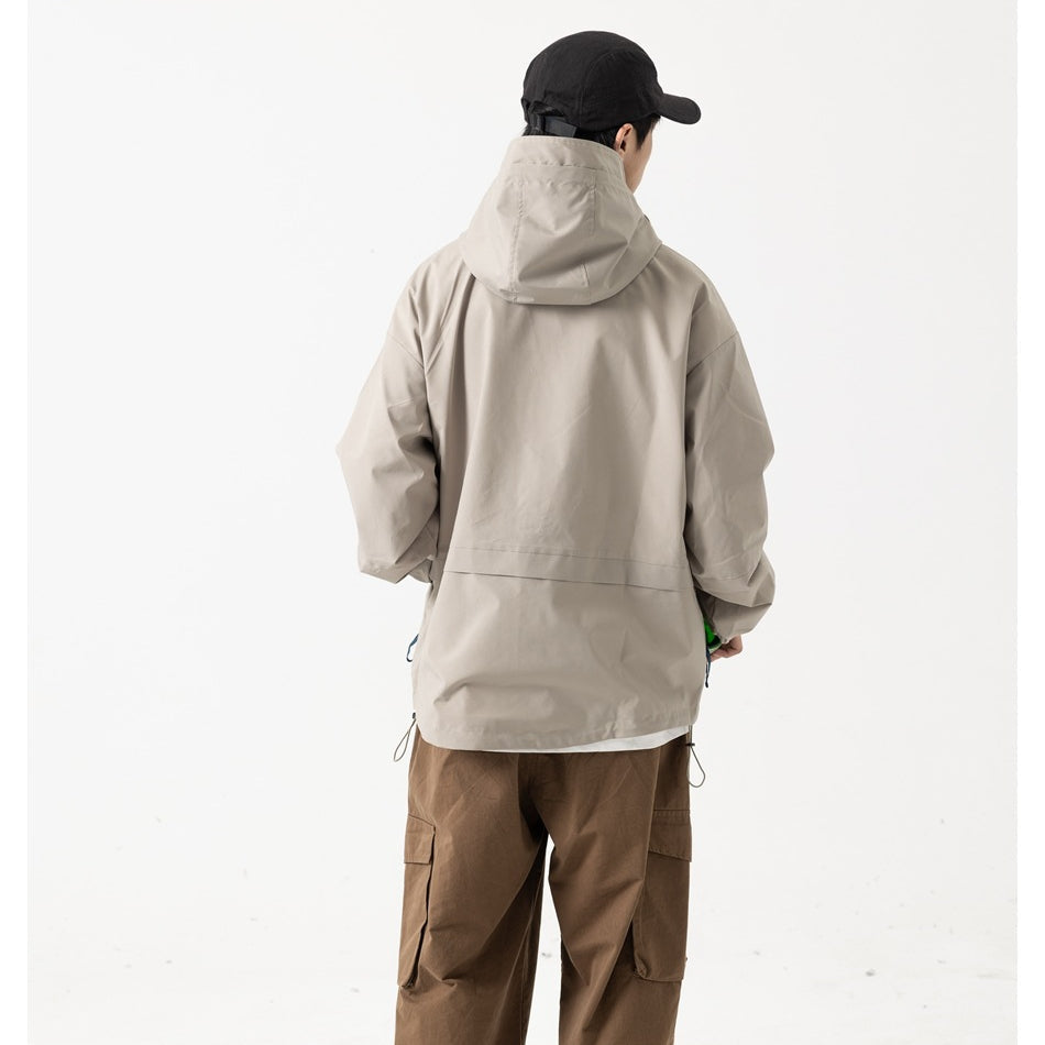 Unisex Jacket Zipper Pocket Hooded Hooded Jacket Men's Jacket Coat