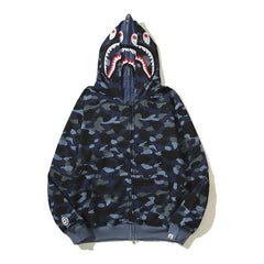 Bathing Ape Hoodie Camouflage Alphabet Double Hat Sweater Autumn Winter
