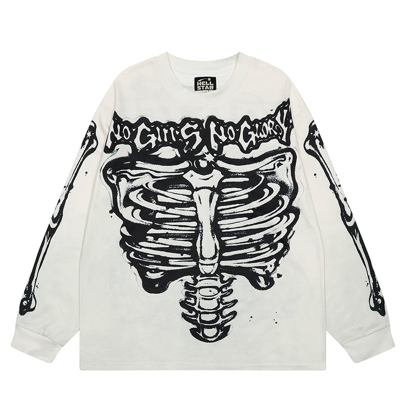 Hellstar Long Sleeve Shirts Hip-hop loose oversize