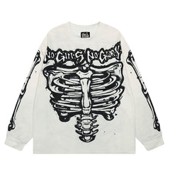 Hellstar Long Sleeve Shirts Hip-hop loose oversize