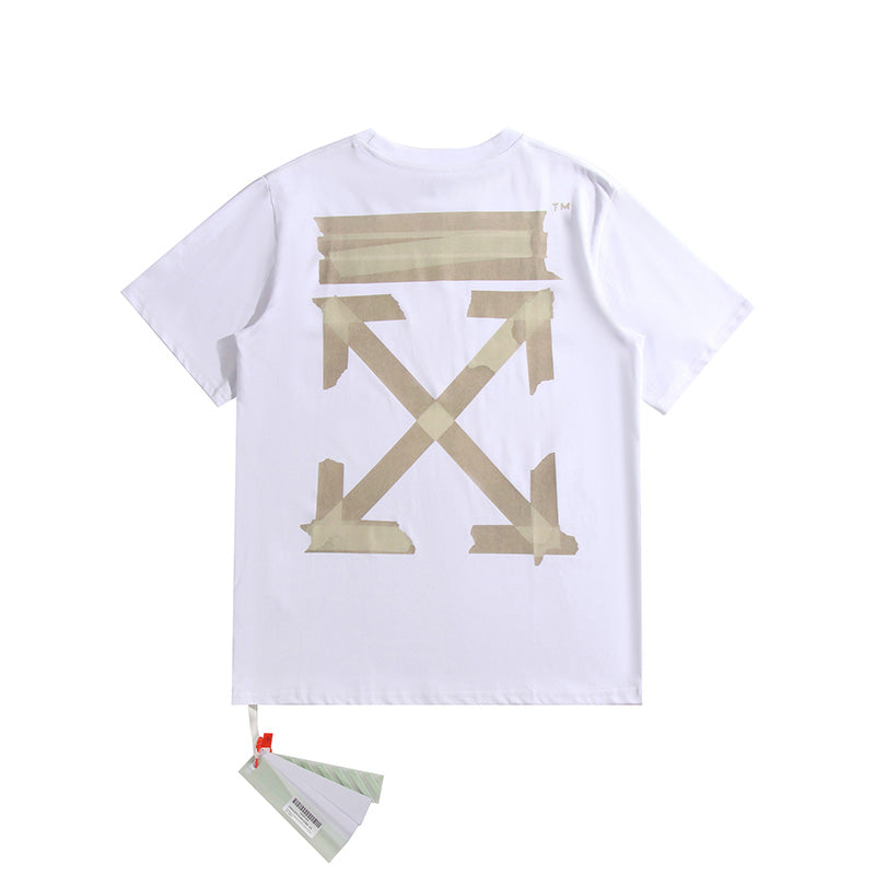 OFF White t shirt ow Arrow Tape Streetwear