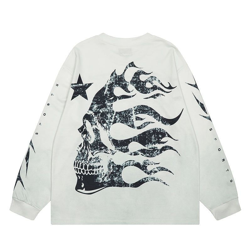 Hellstar Long Sleeve Shirts Hip-hop loose oversize