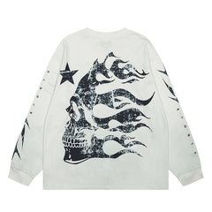 Hellstar Long Sleeve Shirts Hip-hop loose oversize