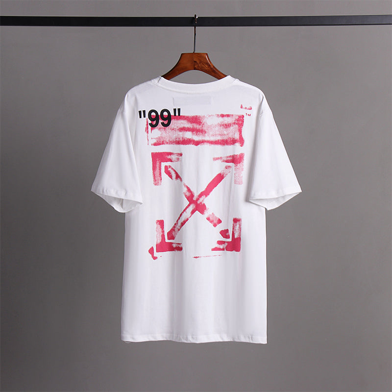 OFF White t shirt OW Arrow Tape Streetwear