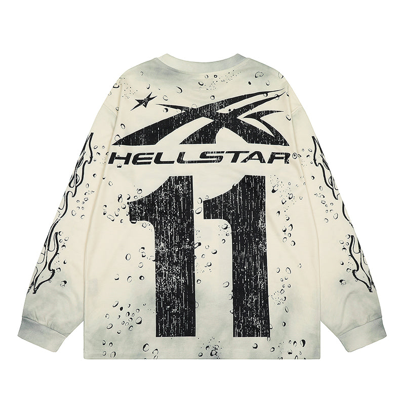 Hellstar Long Sleeve Shirts Hip-hop loose oversize