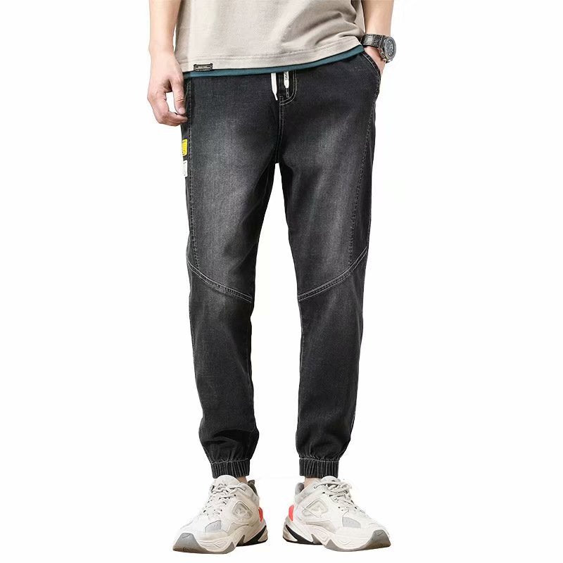 Men Jeans Summer Jeans Men's Loose Tappered Casual Pants