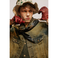 Unisex Jacket Denim Coat Vintage Coat
