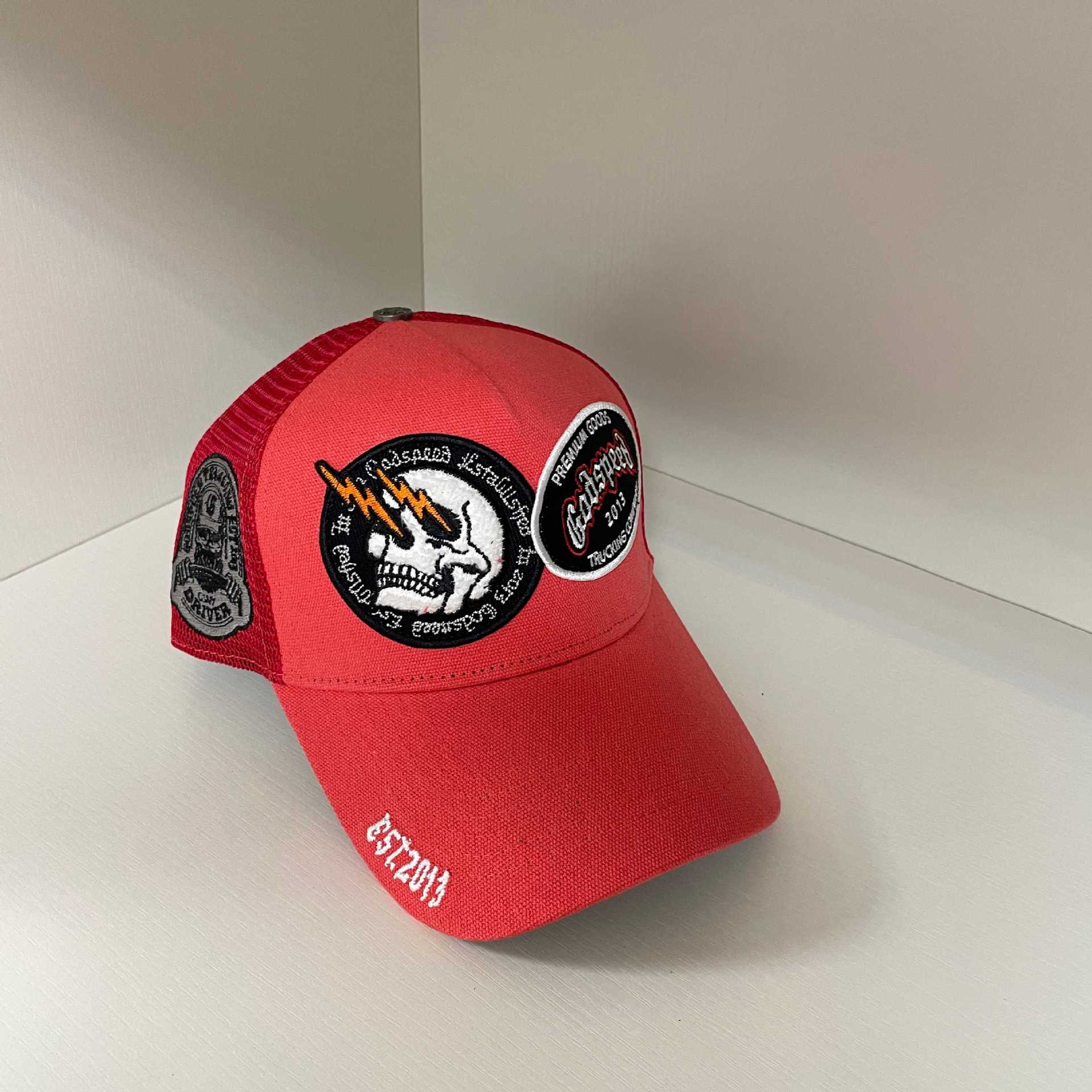 Godspeed hat caps Skull letter embroidered baseball cap Bent brim hat Men's and women's peaked