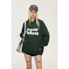 Unisex Jacket Retro Hooded Sweater Loose Spring and Autumn Coat