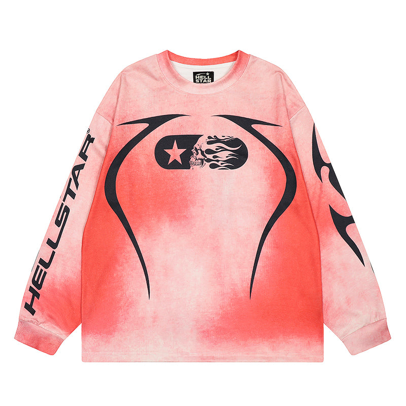 Hellstar Long Sleeve Shirts Hip-hop loose oversize