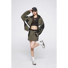 Unisex Jacket Retro Multicolor Jacket Loose Lapel Sports Jacket