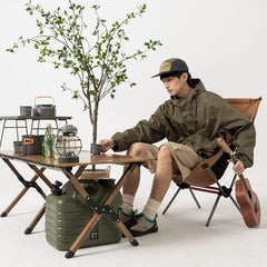 Unisex Jacket Vintage Coat Hooded Hooded Jacket Shell Jacket