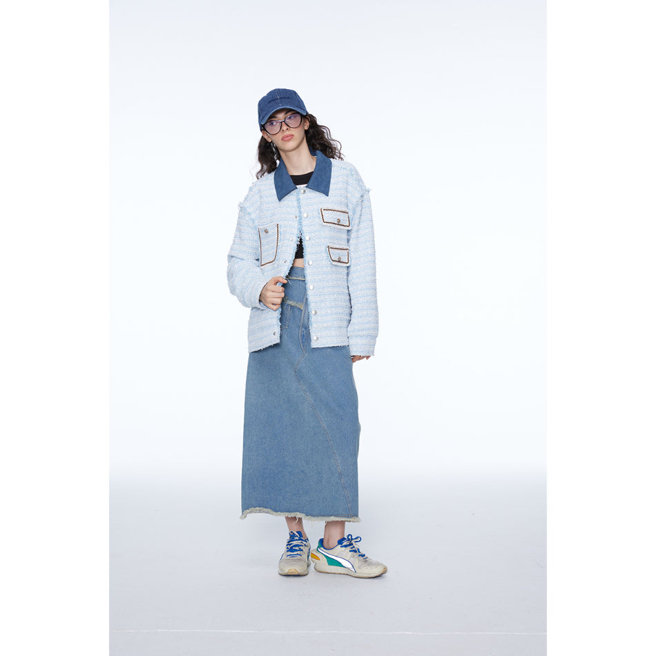 Unisex Jacket Autumn and Winter Retro Lapels Jacket Baggy Coat