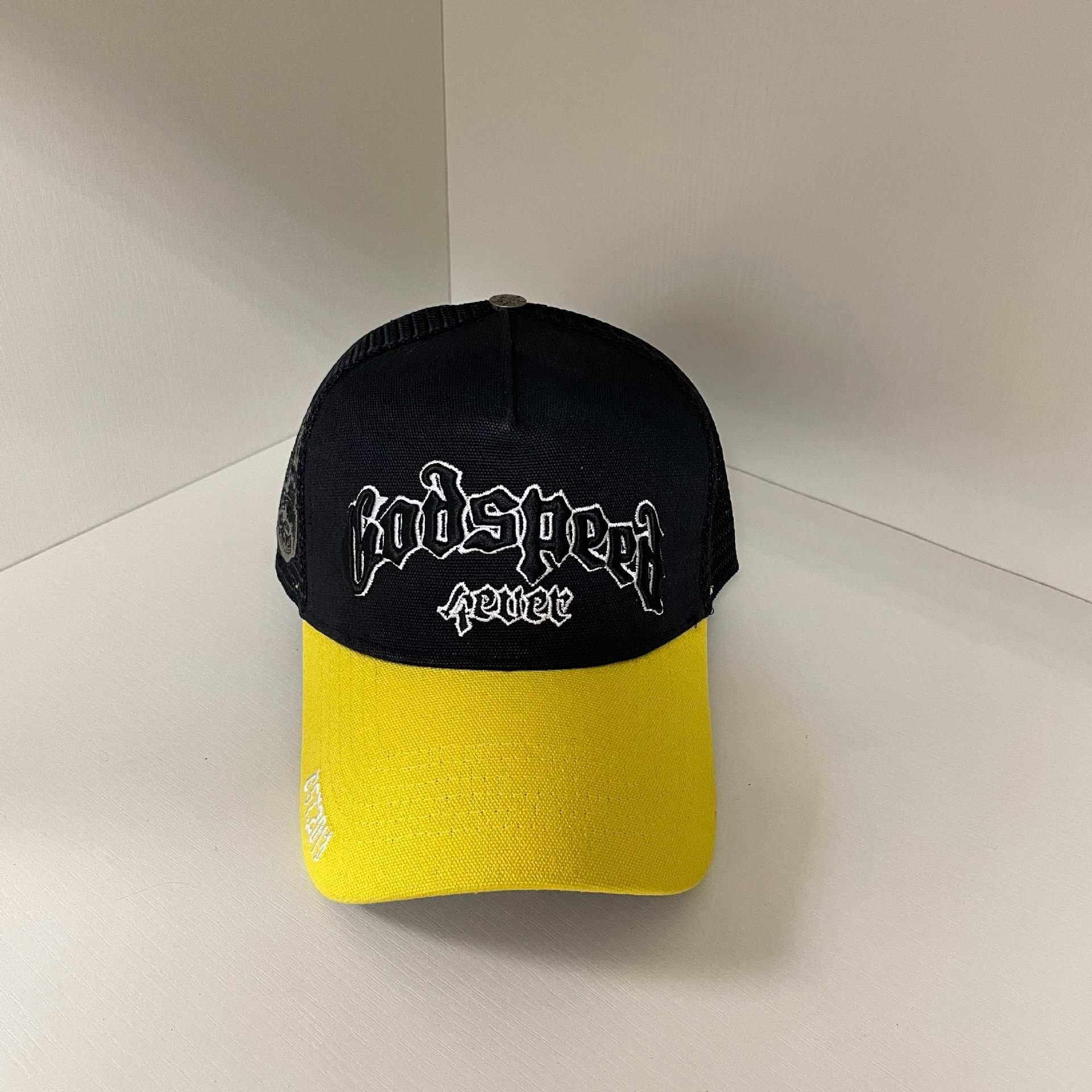 Godspeed hat caps Skull letter embroidered baseball cap Bent brim hat Men's and women's peaked