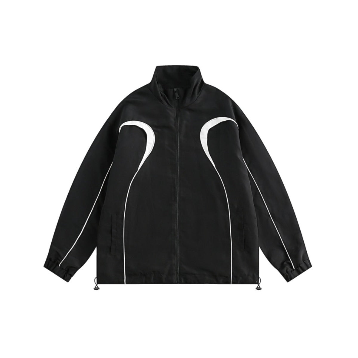 Unisex Jacket Vintage Stand Collar Jacket for Men and Women Couple Casual Loose Jacket