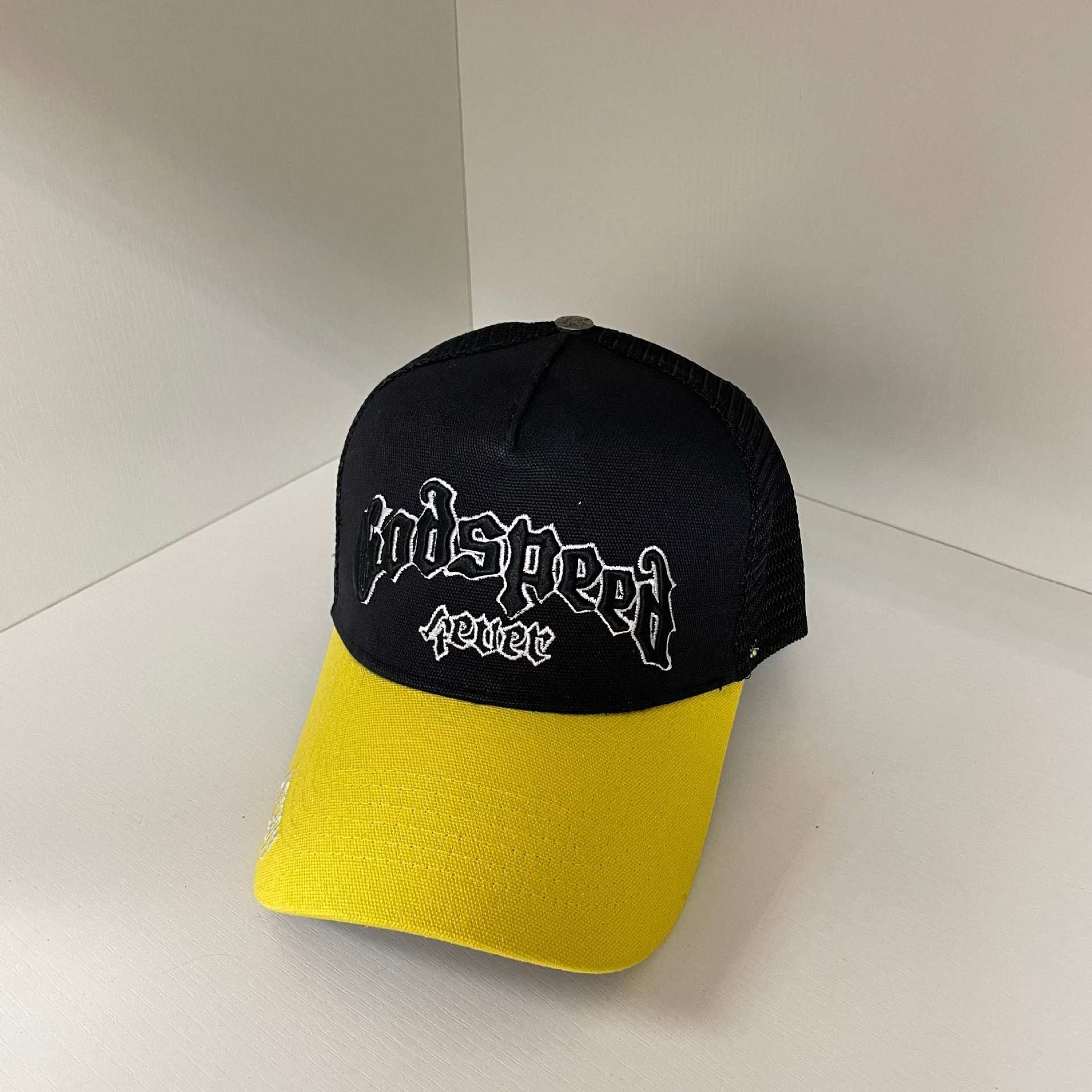 Godspeed hat caps Skull letter embroidered baseball cap Bent brim hat Men's and women's peaked