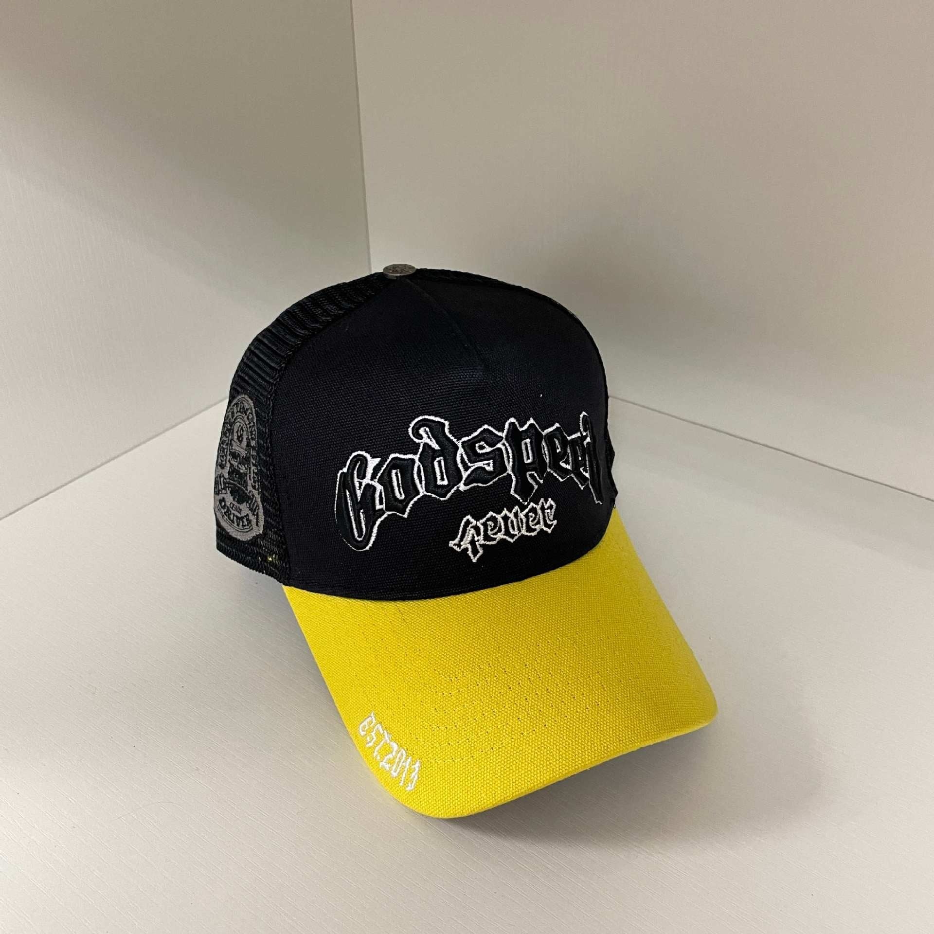 Godspeed hat caps Skull letter embroidered baseball cap Bent brim hat Men's and women's peaked