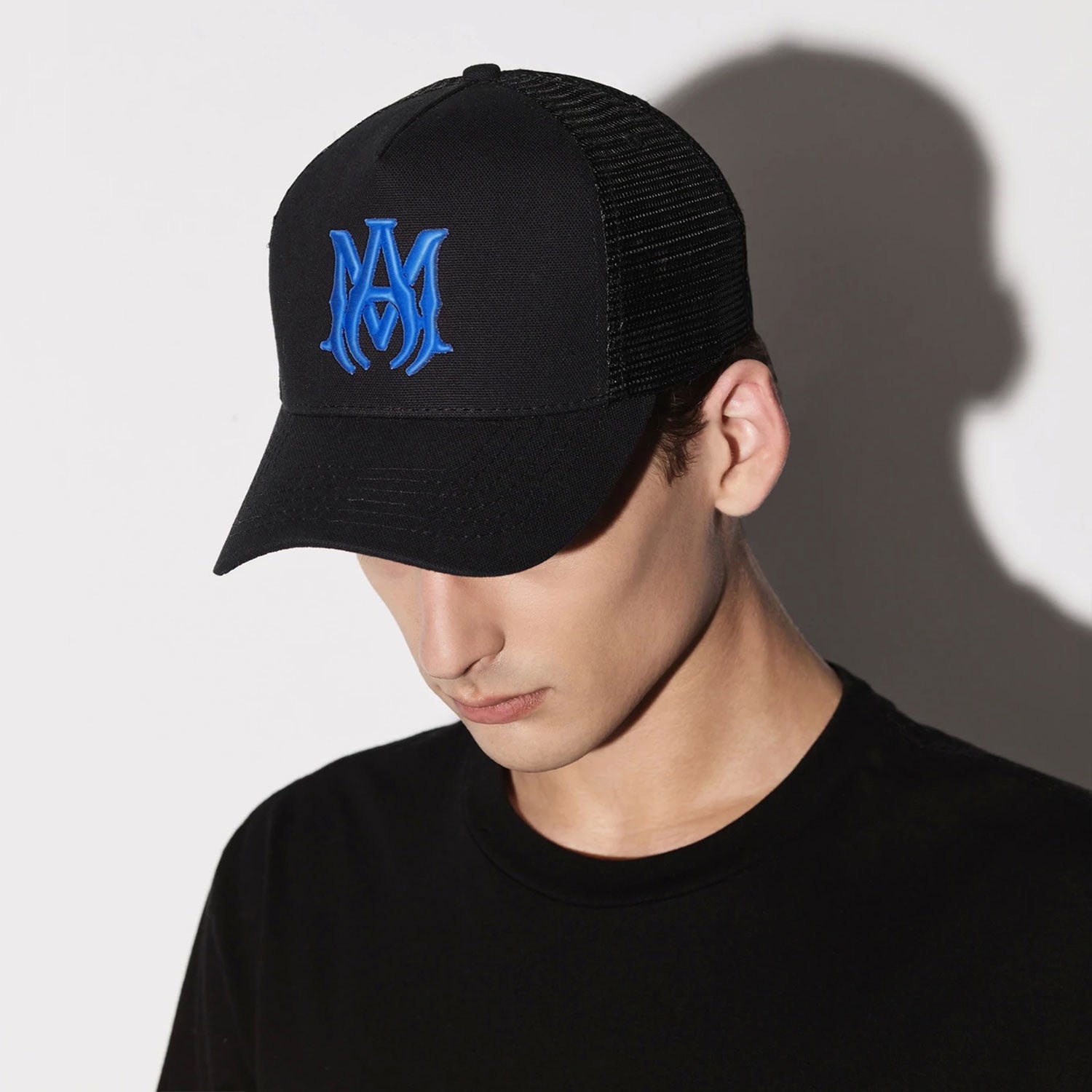Amiri Hat Peaked Cap Sunshade Beach Casual Hat Adjustable Metal Lock Baseball Cap