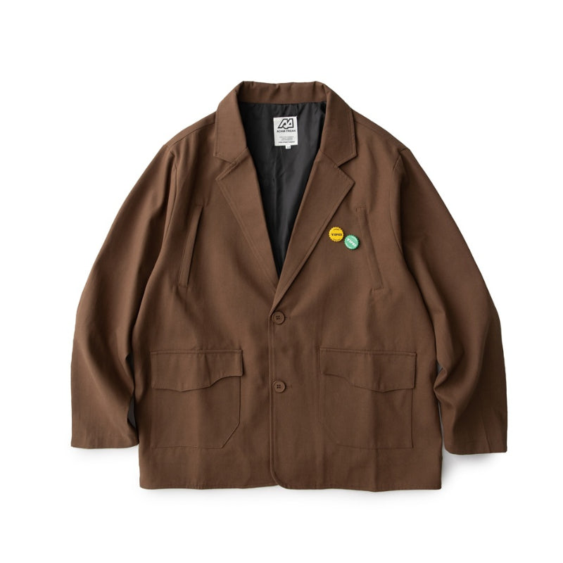 Unisex Jacket Retro Loose Casual Blazer