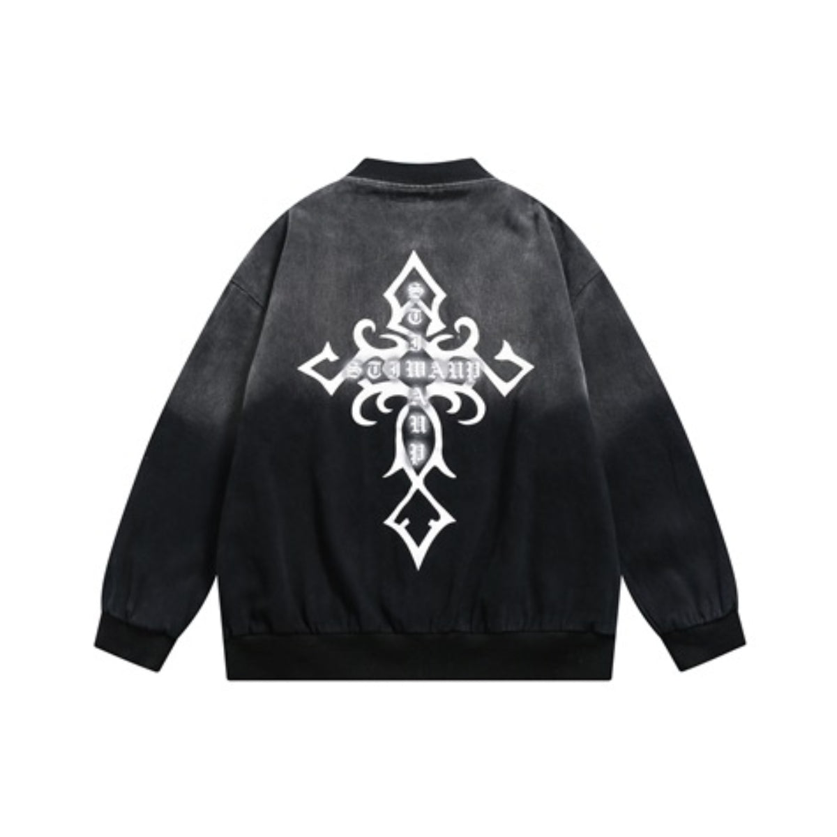 Unisex Jacket Men's and Women's Loose Casual Gradient Baseball Jacket