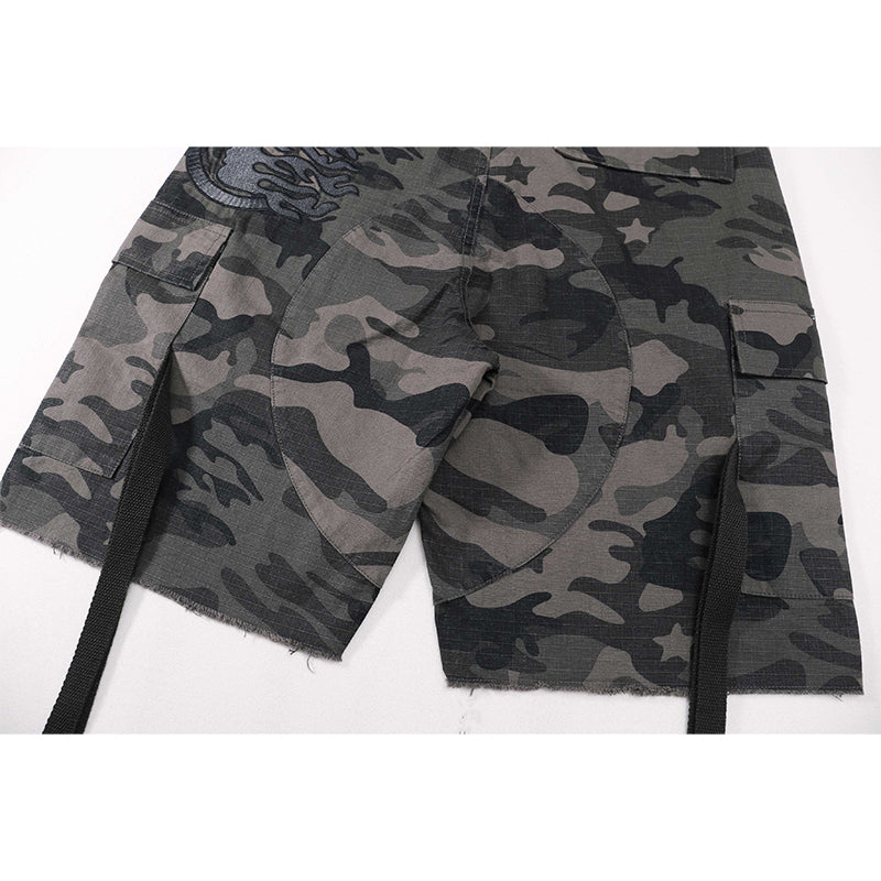 Hellstar Shorts Camouflage embroidery