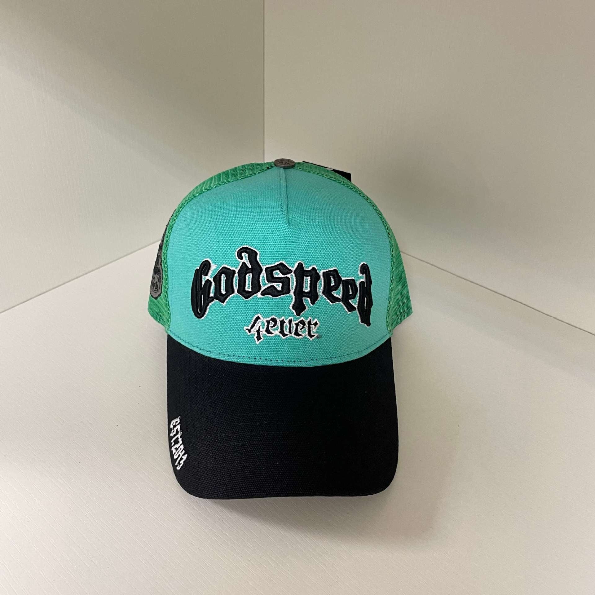 Godspeed hat caps Skull letter embroidered baseball cap Bent brim hat Men's and women's peaked