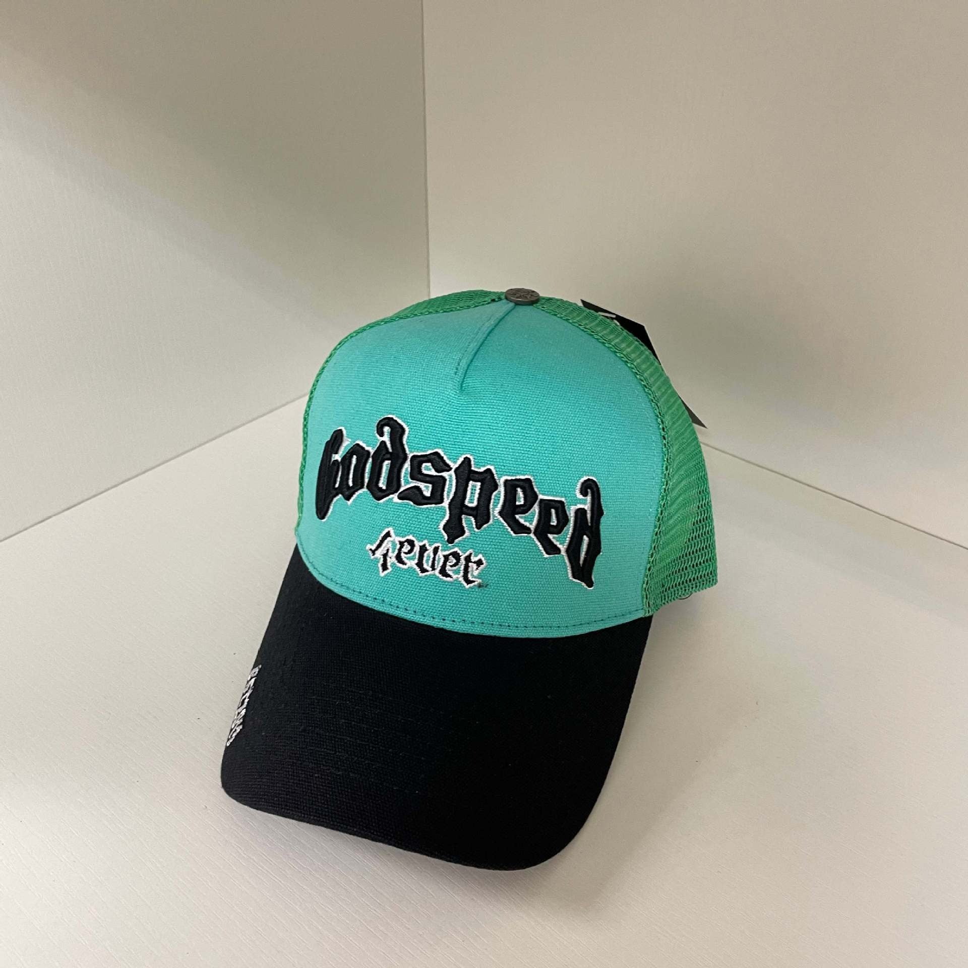 Godspeed hat caps Skull letter embroidered baseball cap Bent brim hat Men's and women's peaked