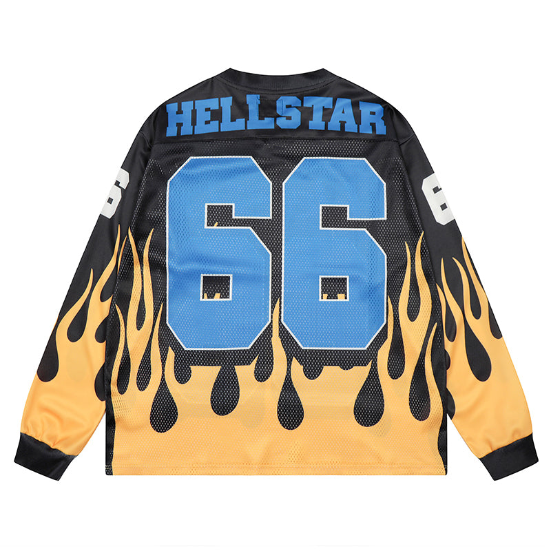 Hellstar Long Sleeve Shirts Hip-hop loose oversize