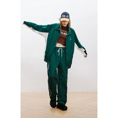 Unisex Jacket Spring and Autumn Vintage Sports Jacket for Men and Women Couple Splicing Coat
